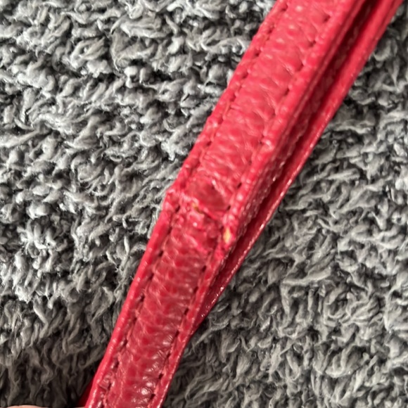 Mathew and Julian Cherry Red Wristlet - Picture 6 of 9